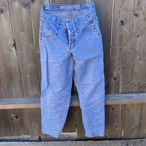 80s Zena Jeans High Waisted Denim Light Wash Relaxed Straight Fit - Size 9